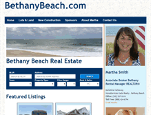 Tablet Screenshot of bethanybeach.com